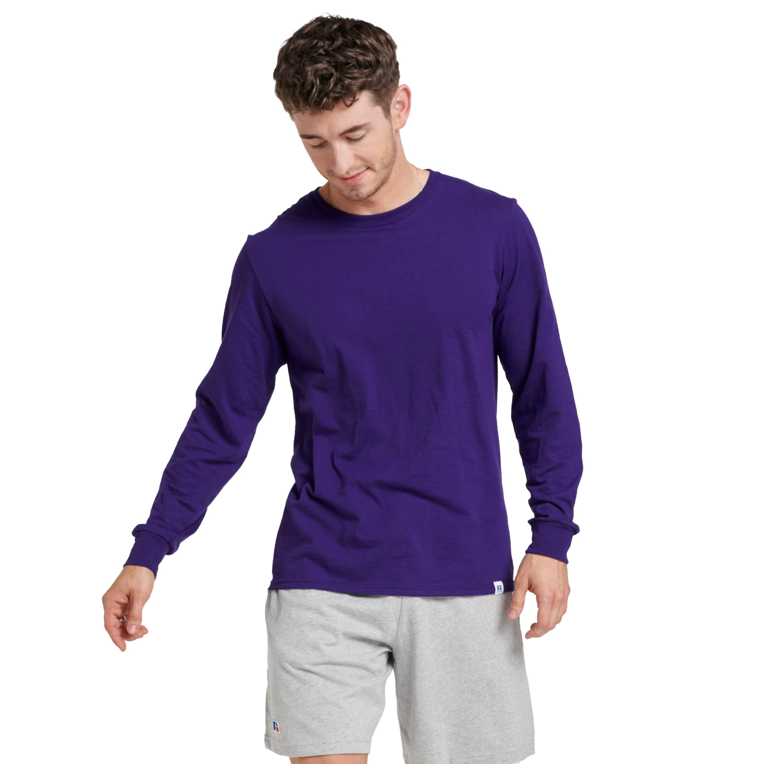 Men's Dri-Power Long Sleeve Tees, Moisture Wicking, Odor Protection, UPF 30+