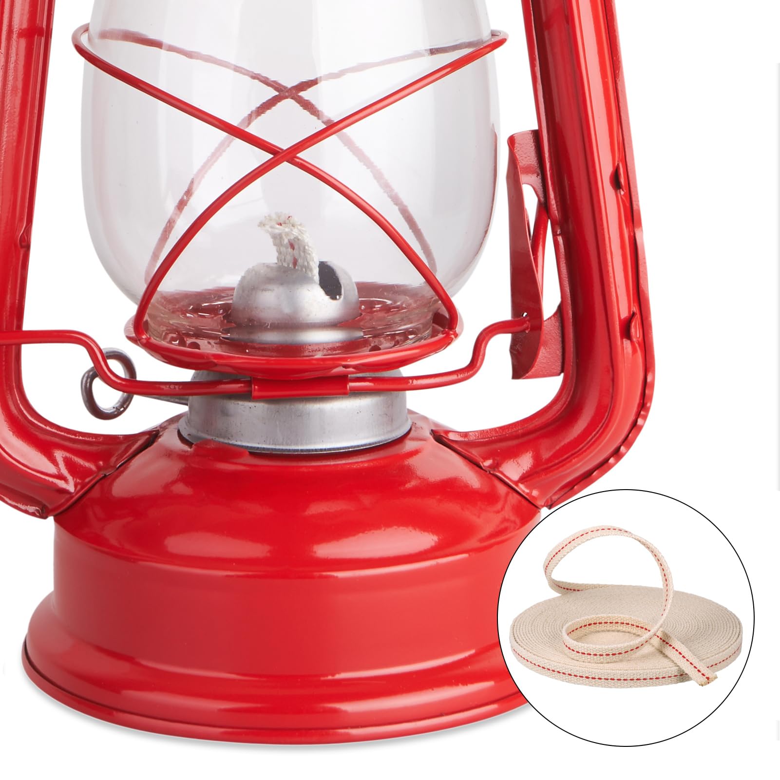 Platte katoenen lont olielamp lont 12 inch lengte voor kerosine lantaarn - 1/4 (2cm) Lalten Batti, lantaarn katoenen wieken, Lalten lint, lantaarn lint geschikt voor alle olielantaarn