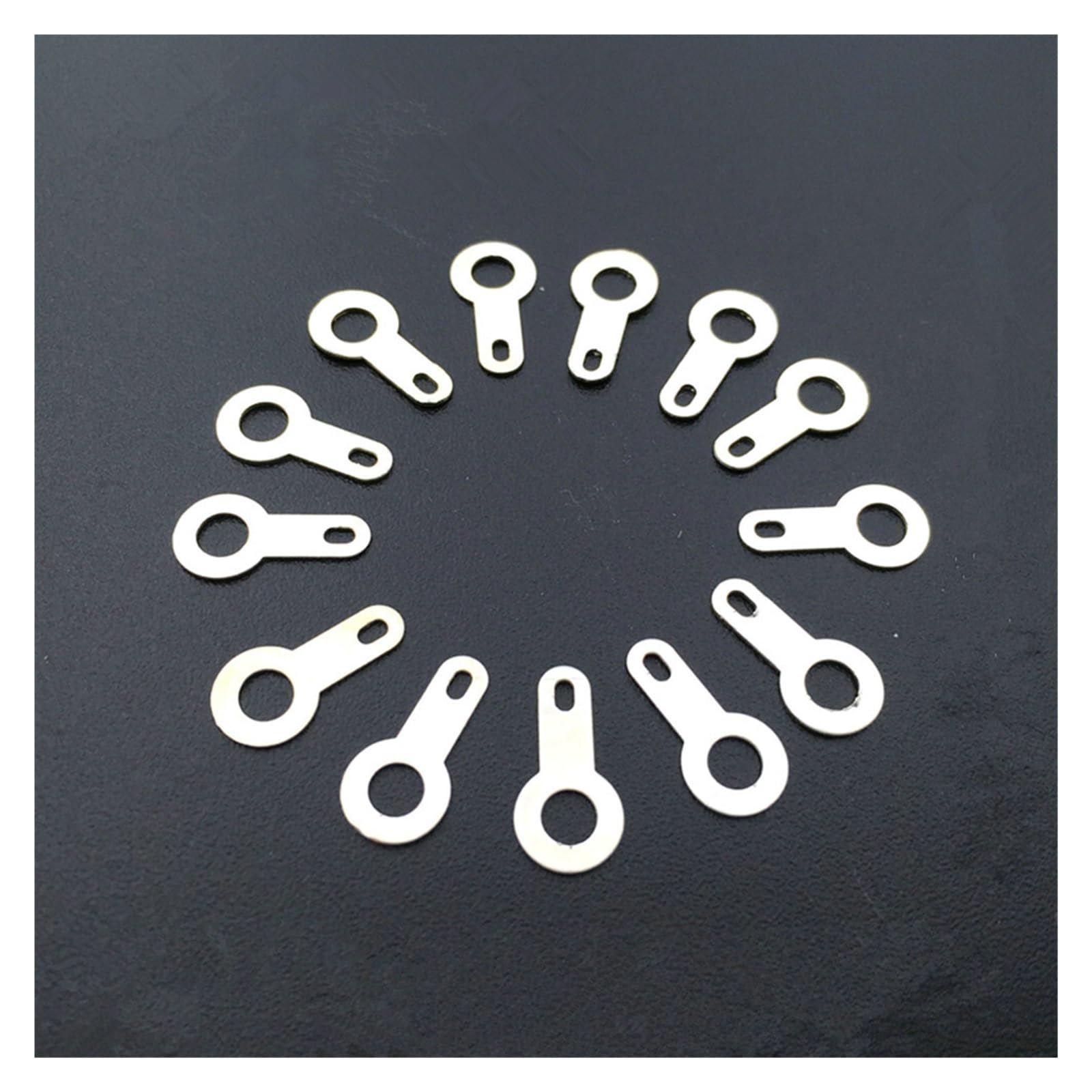 Einloch-Kabelschuh, Versilbertes Kupfer M2.2-M10.2 Rundschweißnaht(M8.2 20PCS)