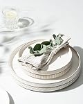 Getstar Dinnerware Ensembles, assiettes et bols (10.5” Plat + 8” Plat + 6” pour 4, Lave-vaisselle à micro-ondes en toute sécurité, 12 PCS Ensembles de repas en céramique