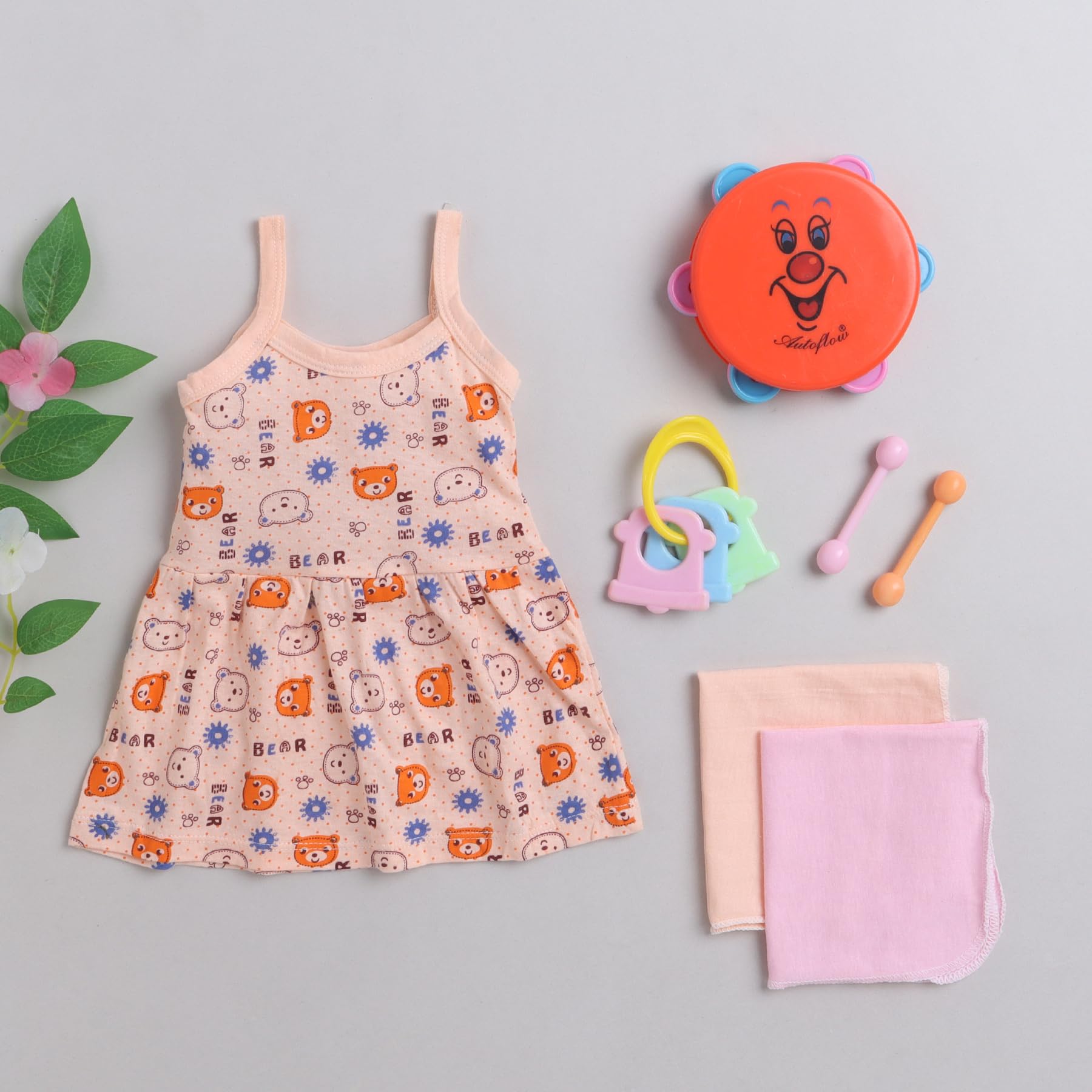 Mini Gift set for baby for age group 0 to 6 Month - 2010 Peach P1-image-23