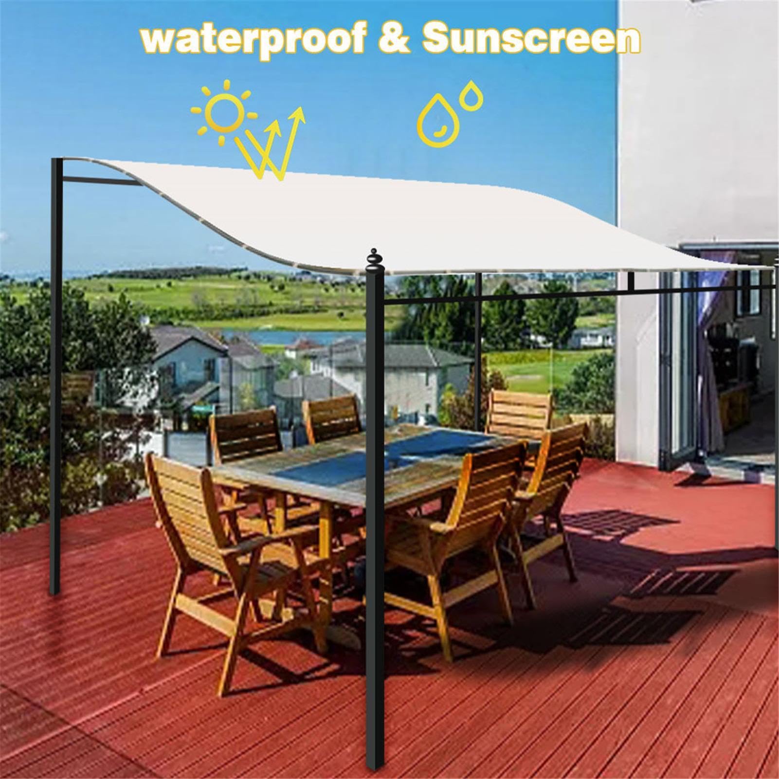 Techo de repuesto – Paño de protección solar de repuesto para el dosel, toldo transpirable, tienda de sombra, refugio, , toldo para cubierta, piscina, jardín, terraza