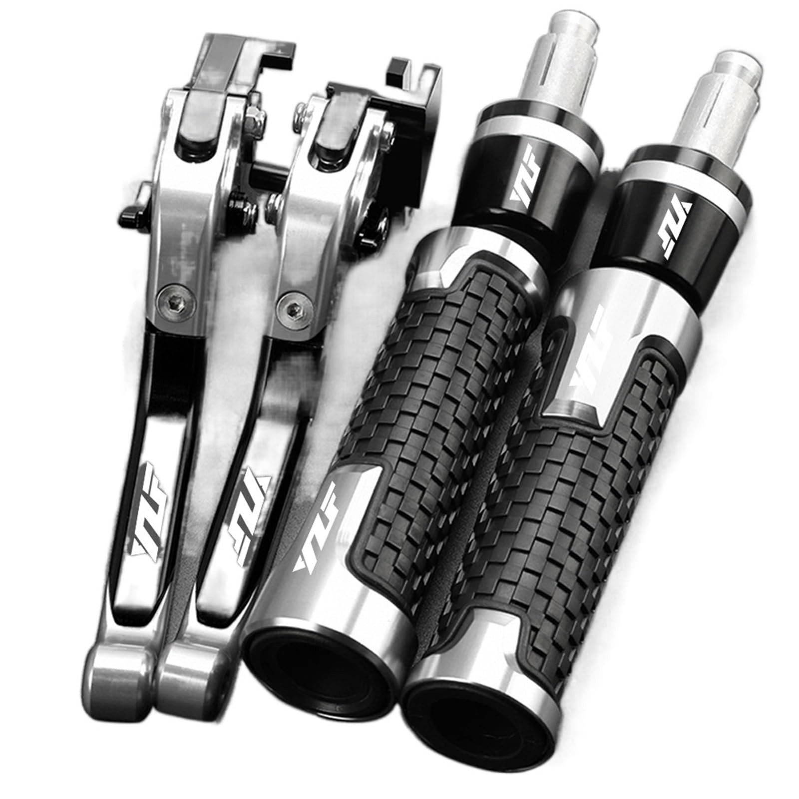 SARUEL for Yamaha YZFR1 YZFR1M YZFR1S YZFR3 YZFR6 Motorcycle Folding Brake Clutch Lever Hand Grips Handlebar Ends (Color : H)