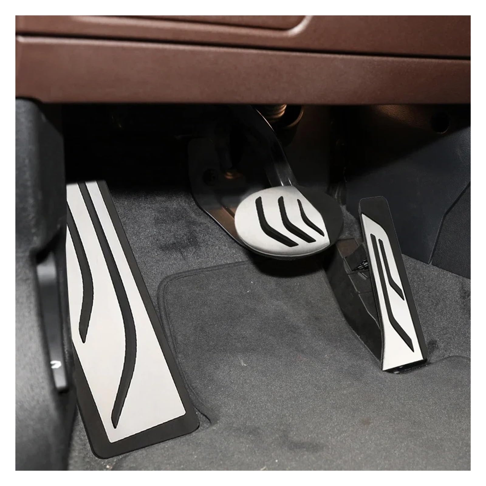 Pedal reposapiés coche Para BMW Para X1 F48 Para X2 F39 1 2 Series F40 F45 F46 AT Cubierta Pedal Reposapiés Freno Gas Almohadilla Acero Inoxidable