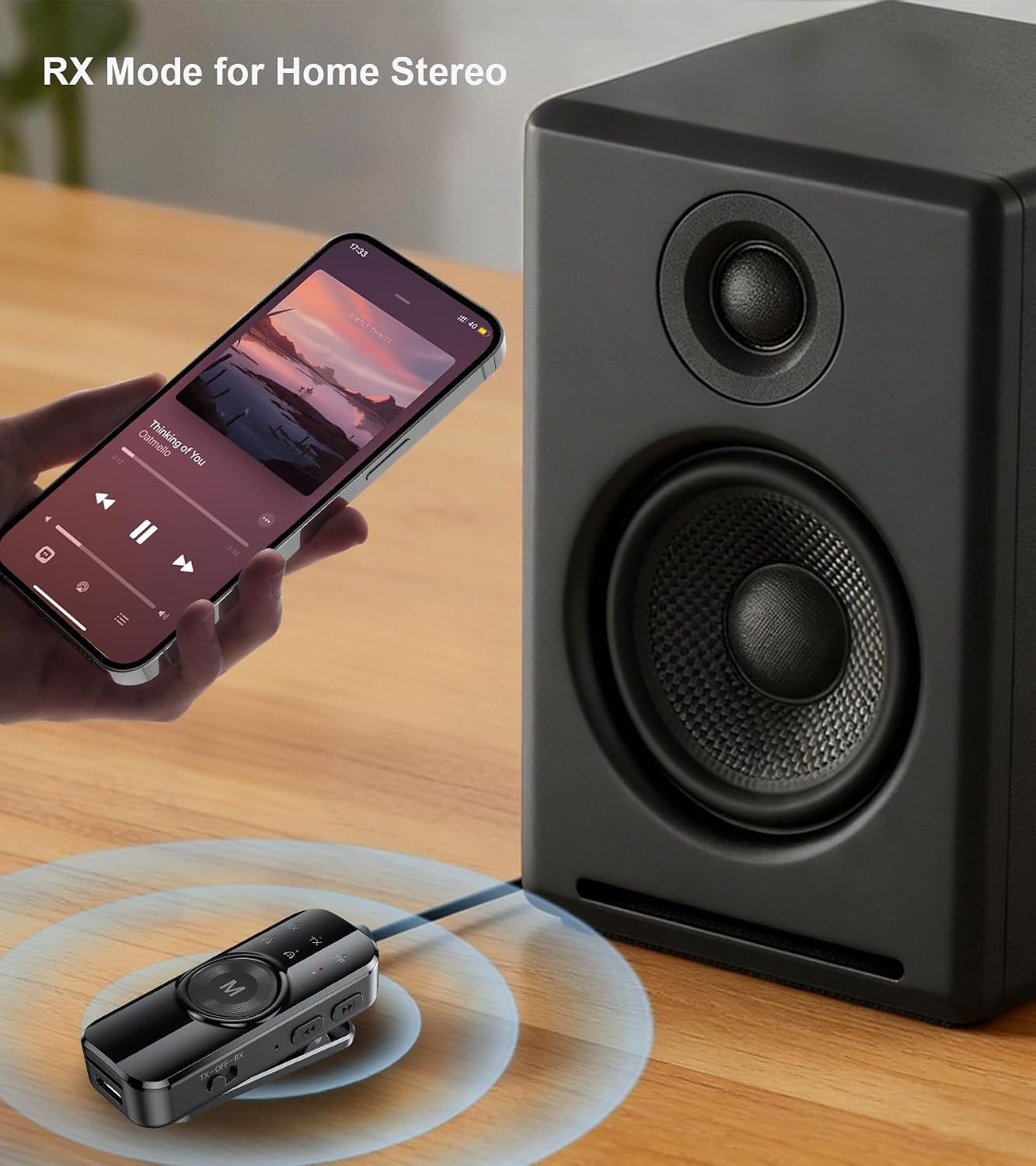 Bluetooth Transmitter Receiver, Dual Link Airplane Bluetooth Adapter 3.5mm