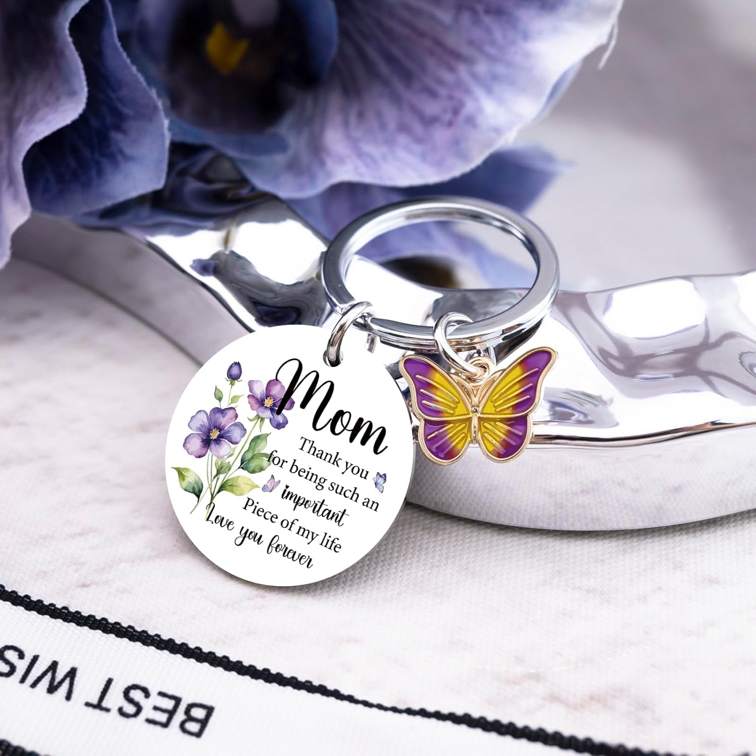 Mama Keychain Mom Birthday Gifts Best Valentines Day Gift for Mom Unique Birthday Mothers Day Gifts Ideas for Mother from Daughter Son - Image 3