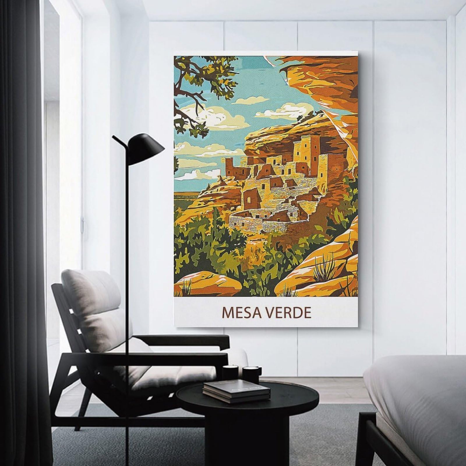 Junmoney Mesa Verde National Park Home Decor Wall Art, 20x30inch(50x75cm), for New Homes, Bedrooms Or Workspaces, Gift Idea for Housewarming And Birthdays
