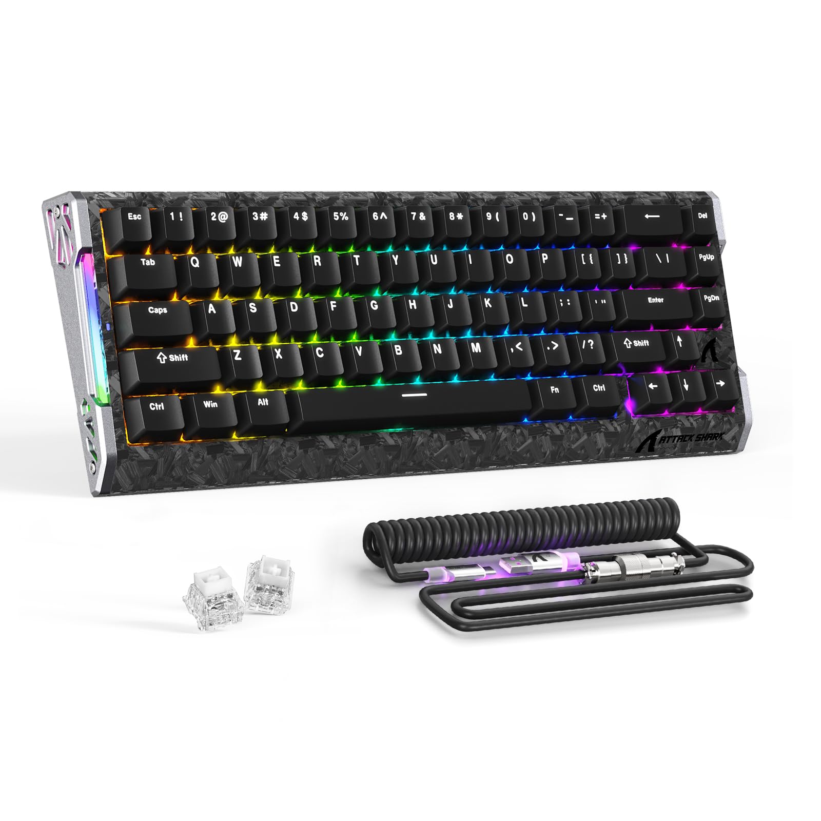 Amazon | 【ATTACK SHARK R68HE ブラック】磁気スイッチ ゲーミング