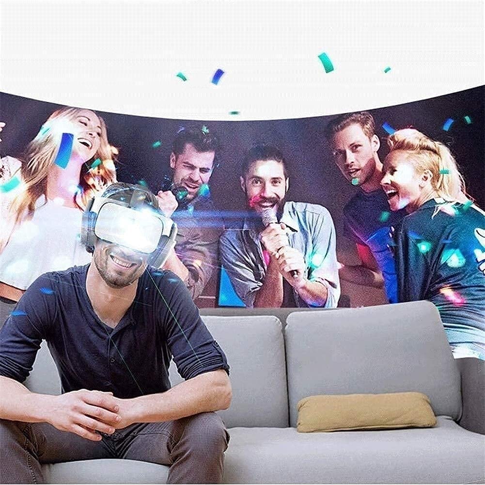 Vr zestaw słuchawkowy okulary 3D Virtual Reality zestaw słuchawkowy do gier VR i filmów 3D, system pielęgnacji oczu do smartfonów z systemem iOS i Android 4,7-6,3 cala