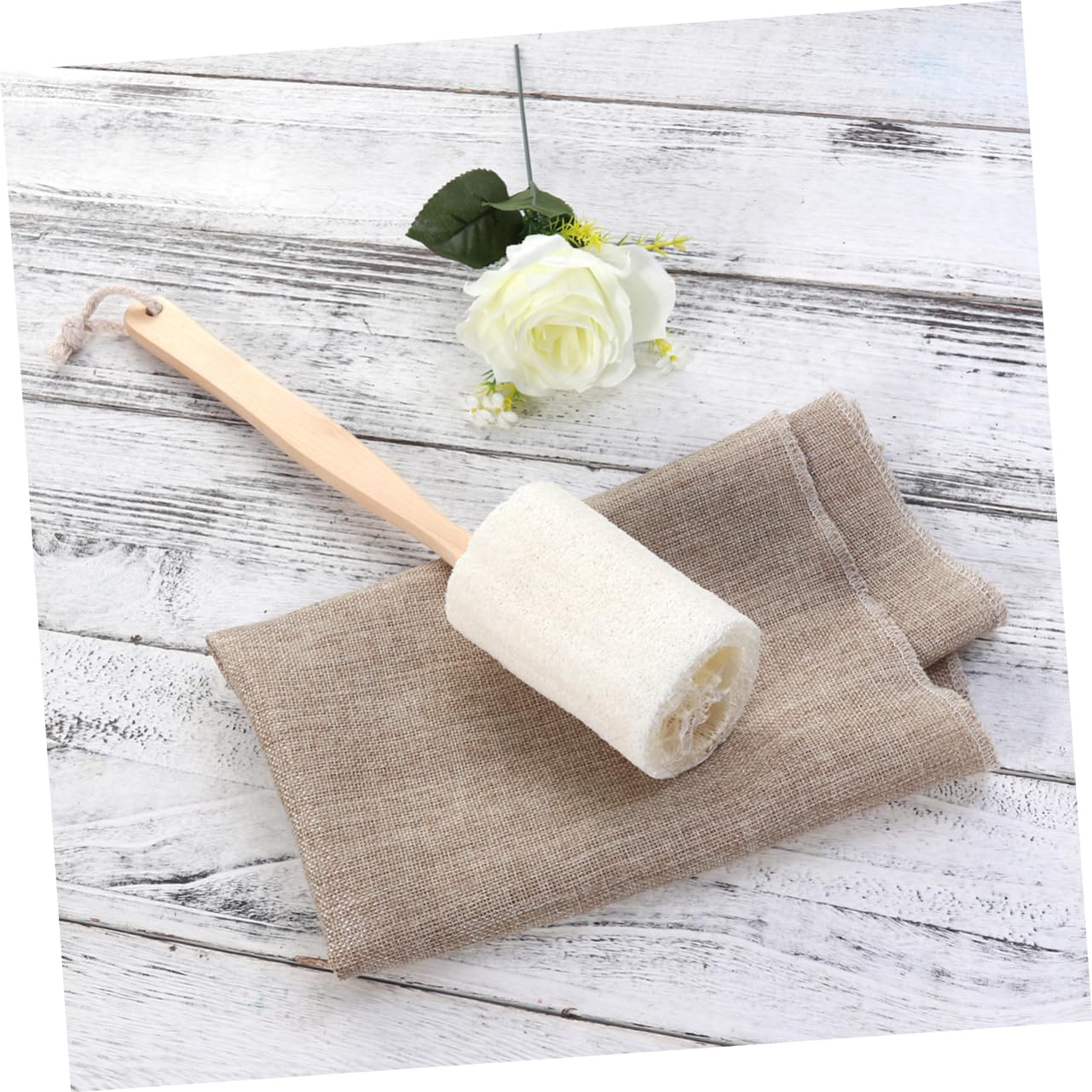 Healvian 4piezas Cepillo De Exfoliante De Natural Mango Para Baño Exfoliación y Limpieza Efectiva De Espalda