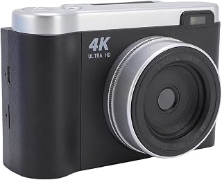 LICAEVEY Digital Camera, 12MP Compact Flip Screen Camera, FHD 1080P Digital Point and Shoot Cameras with 8X Zoom Anti Shake, for Boys Girls Teens Gifts (Black)