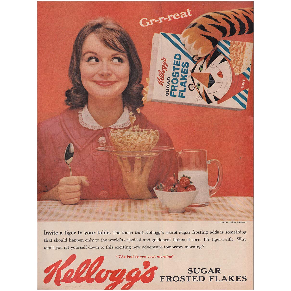 Buy RelicPaper 1961 Kelloggs Frosted Flakes Invite a Tiger to Your