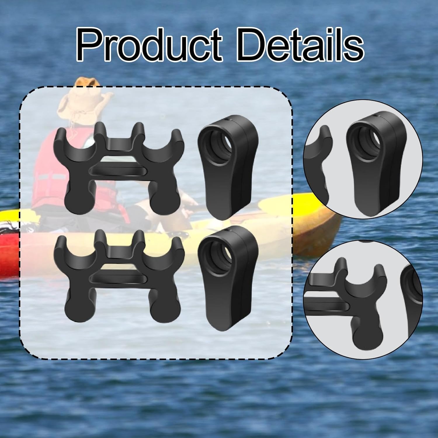 2 Pieces Kayak Seat Useful Accessories for Backwater Fishing
