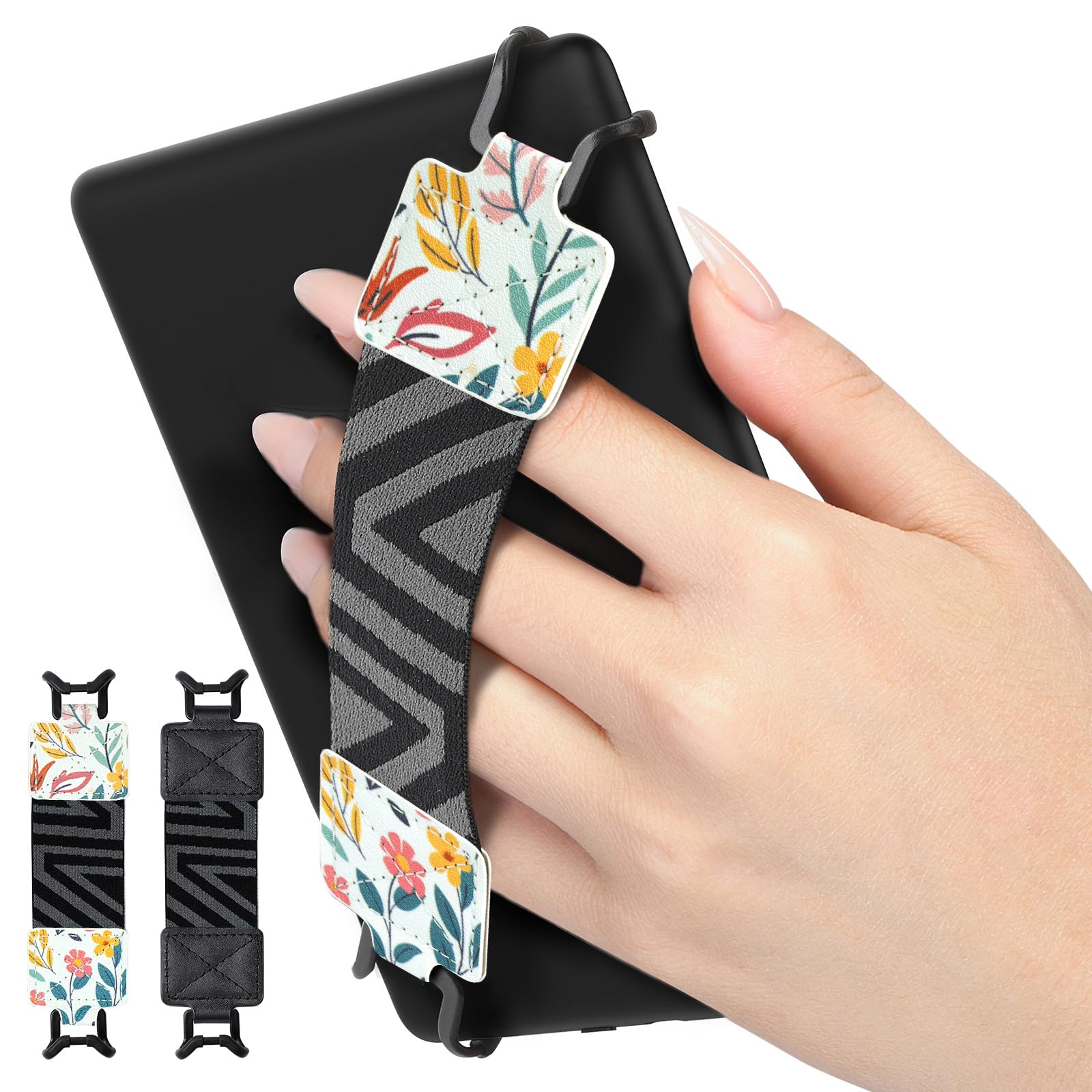 Dragonne Universelle Pour Kindle Et Tablettes 6-8 Pouces - Sangle Élastique Anti-Dérapante Pour Lecture Une Main