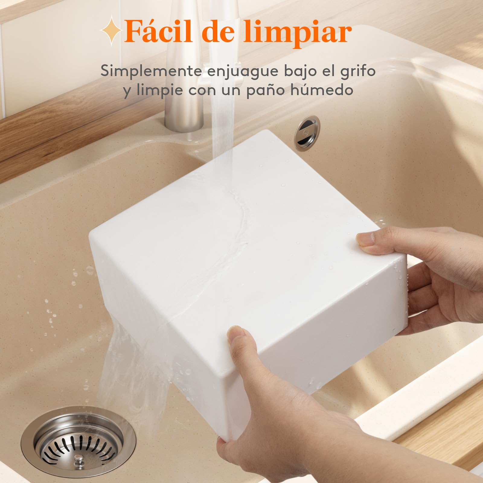 Lifewit Espositore da Buffet per Aperitivo, Supporti in Plastica per Torte, Dessert, Oggetti da Collezione, Gioielli, Supporto Cubico Annidabile, Bianco, Set di 6 (16/16/18/20/21/25 cm)