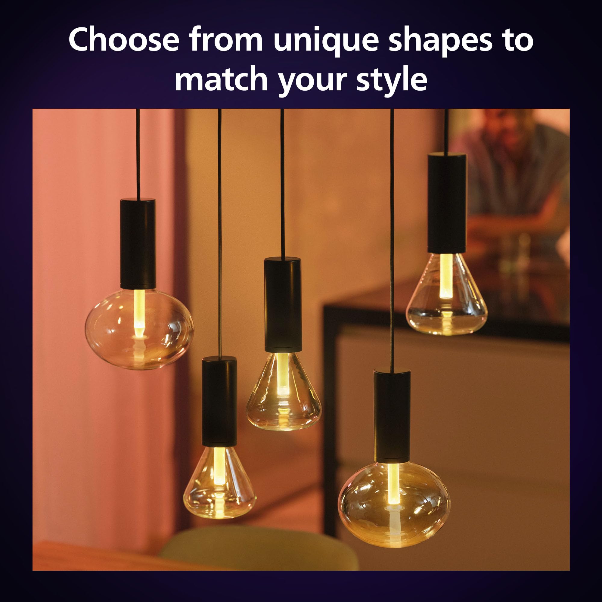Philips Hue Lightguide G95 Small Globe Smart Bulb, White and Color Light, Bluetooth Compatible, Voice Control with Alexa - Image 3