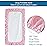 Pack and Play Sheets, Pack n Play Sheets | Mini Crib Sheets 4-Pack, Ultra Soft Pack n Play Mattresses Sheets Compatible with Graco Pack n Play, Soft and Breathable Material, Pink