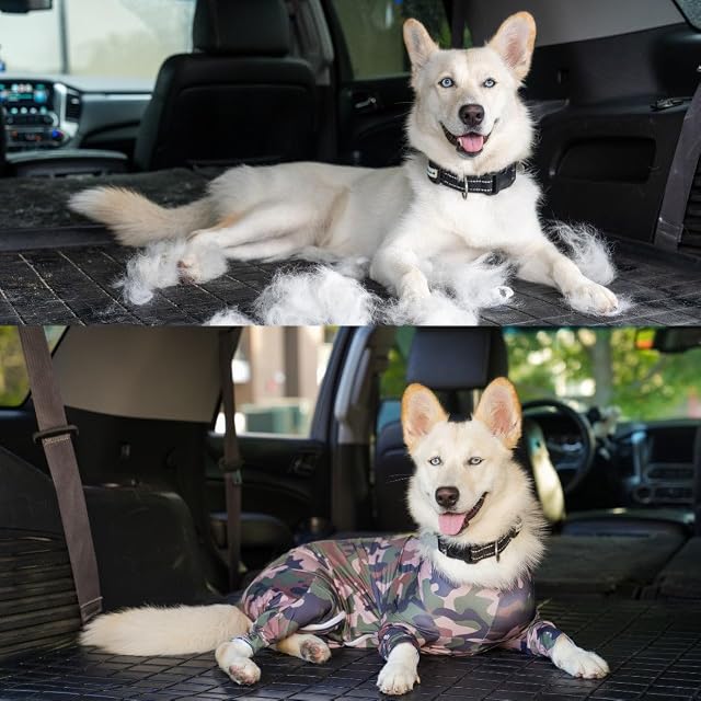 Foto 2 de 3 de Shed Defender Original Dog Onesie-Seen On Shark Tank, Contiene Pelo desprendido de Perros para el hogar