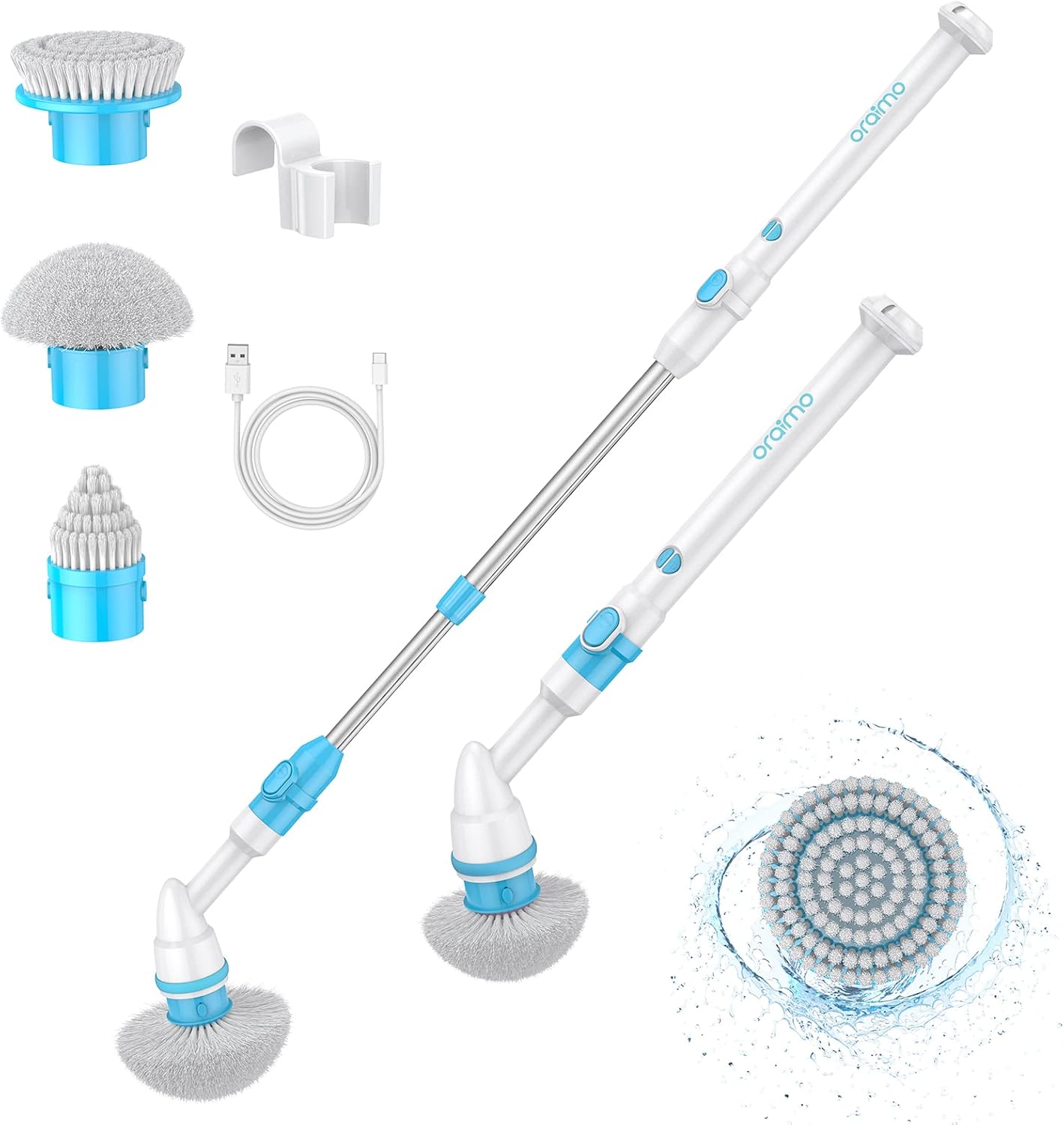 Oraimo Electric Spin Scrubber, Cordless Shower Scrubber Power Floor