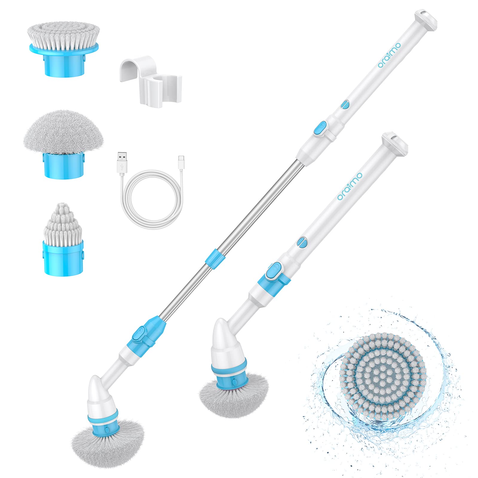 Buy Oraimo Electric Spin Scrubber, Cordless Power Spin Scrubber, 430RPM