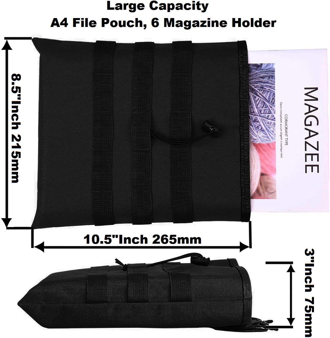 ATBP Hunting Shooting Pouch Bag Paintball Game 6 Mags Belt Loop Dump Pouch : Sports & Outdoors