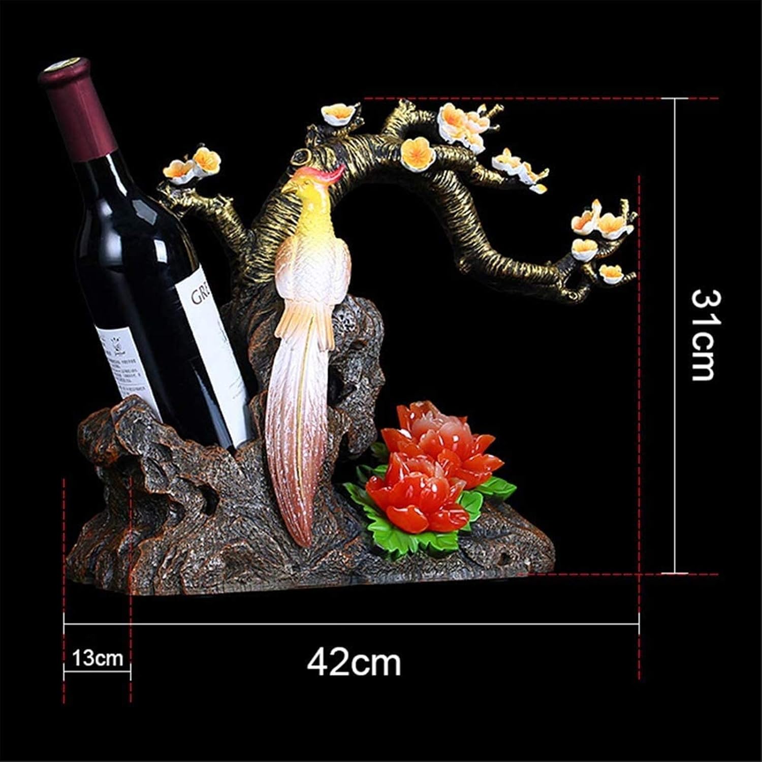 Wine Rack Chinese Wine Bottle Rack - Resin Wine Rack - Freestanding Wine Glass Holder - Perfect Decoration of The Countertop - Ideal for Bar Wine Cellar Cabinet Pantry Dfvv B (Color : A)