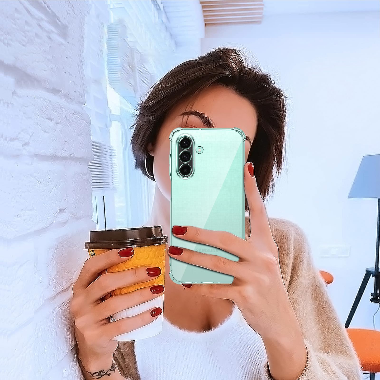 iVoler 3 in 1 Cover per Samsung Galaxy A26 5G con 2 Pezzi Pellicola Vetro Temperato, Trasparente Antiurto Custodia, Sottile Morbida in Silicone TPU Protettiva Case