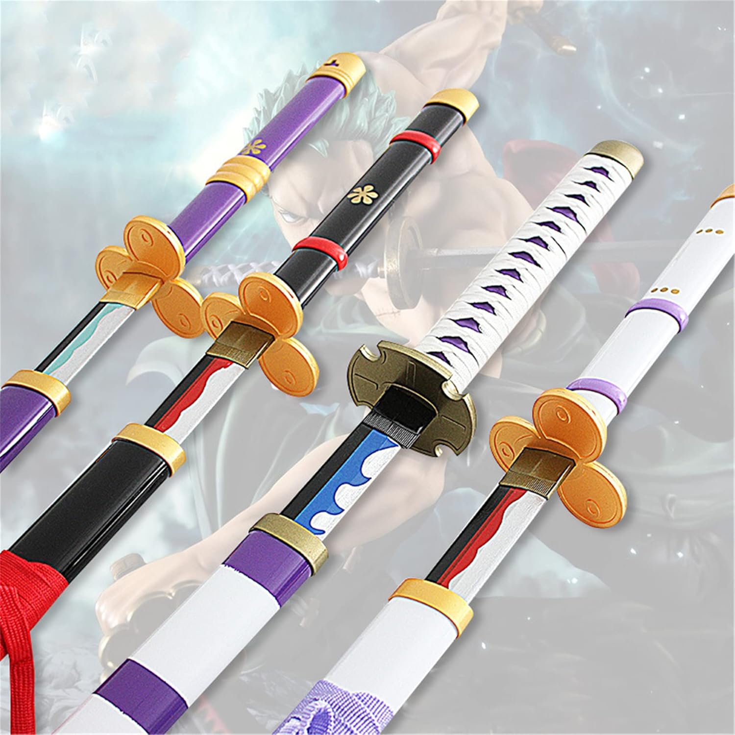 Ranako ワンピース ロロノアゾロ 紫色 閻魔 えんま 天羽々斬剣 白鞘