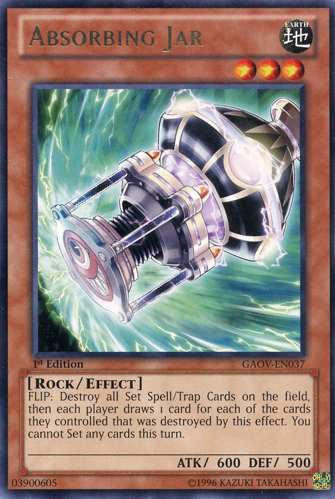 Amazon.com: Yu-Gi-Oh! - Absorbing Jar (GAOV-EN037) - Galactic Overlord -  1st Edition - Rare : Toys & Games