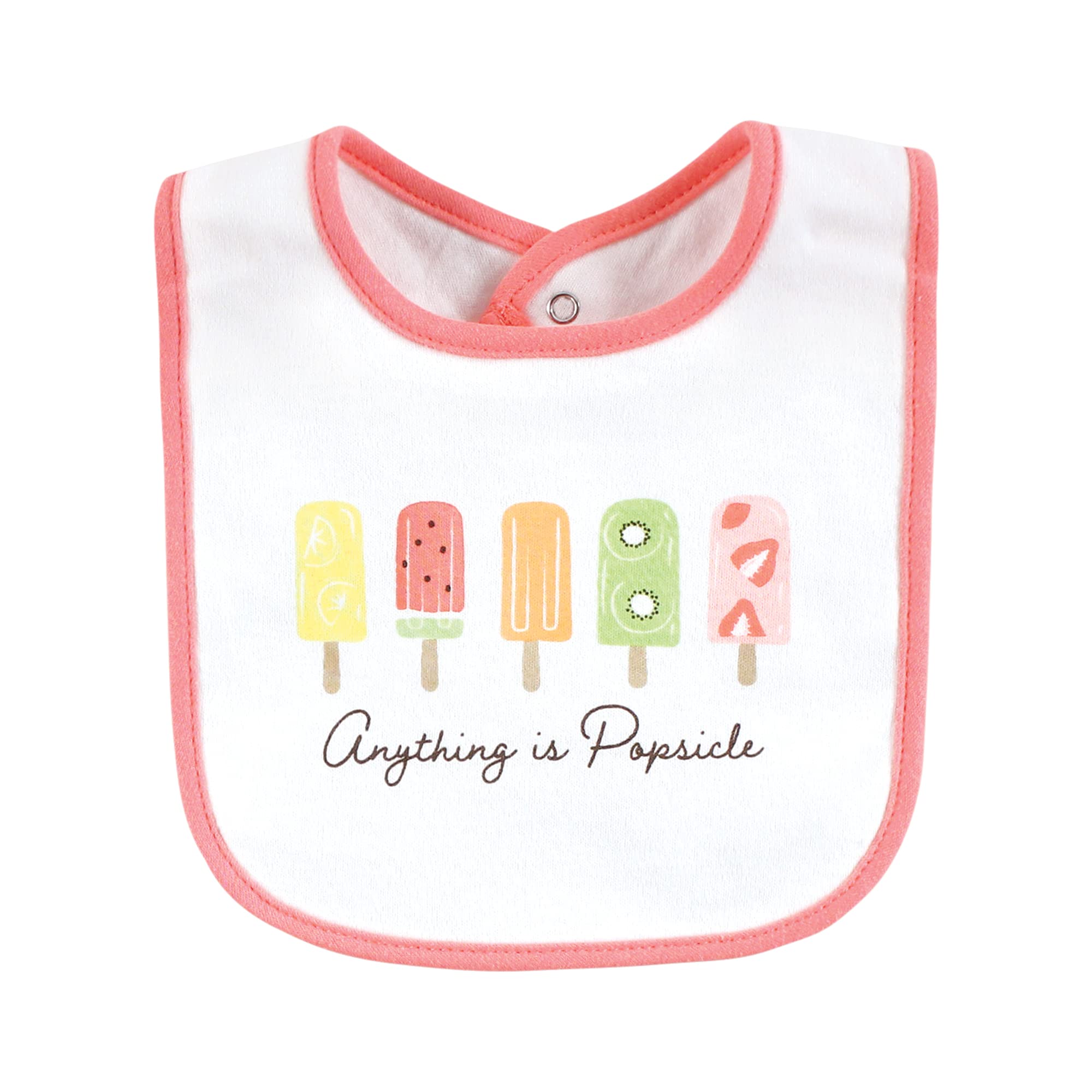 Touched by Nature Unisex Baby Lätzchen aus Bio-Baumwolle, Eis am Stiel, Einheitsgröße