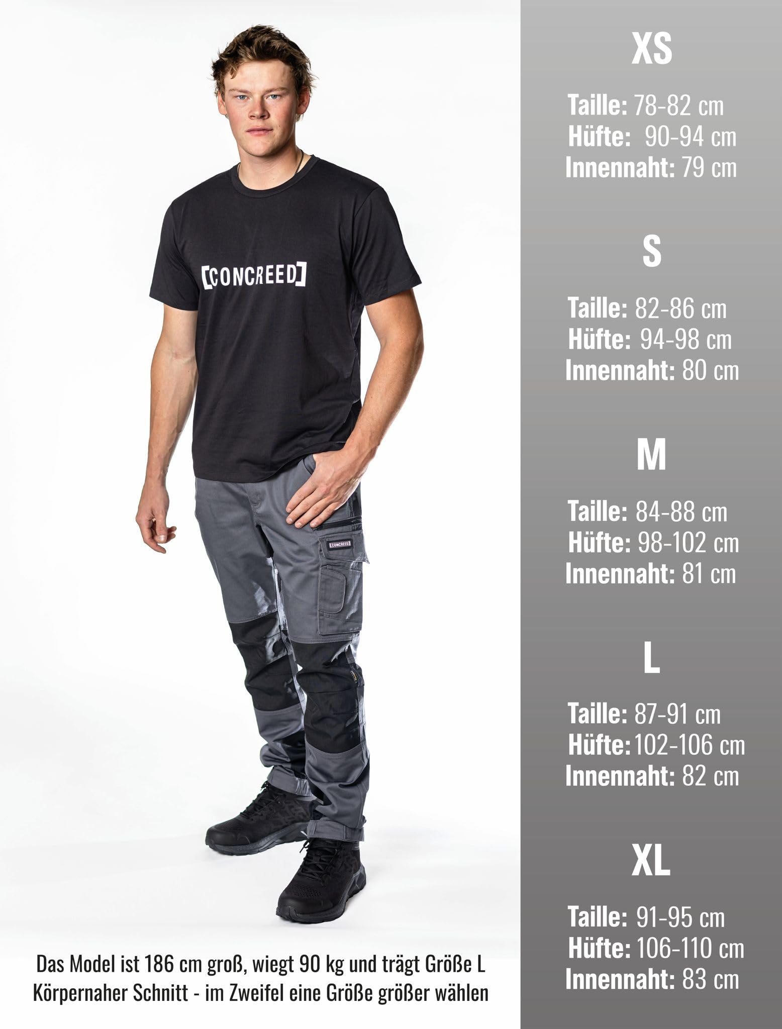WorkRacer - Pantalon de Travail Homme Slim-Fit - Pantalon Cargo Robuste Stretch et Cordura - Idéal Artisanat et Jardinage
