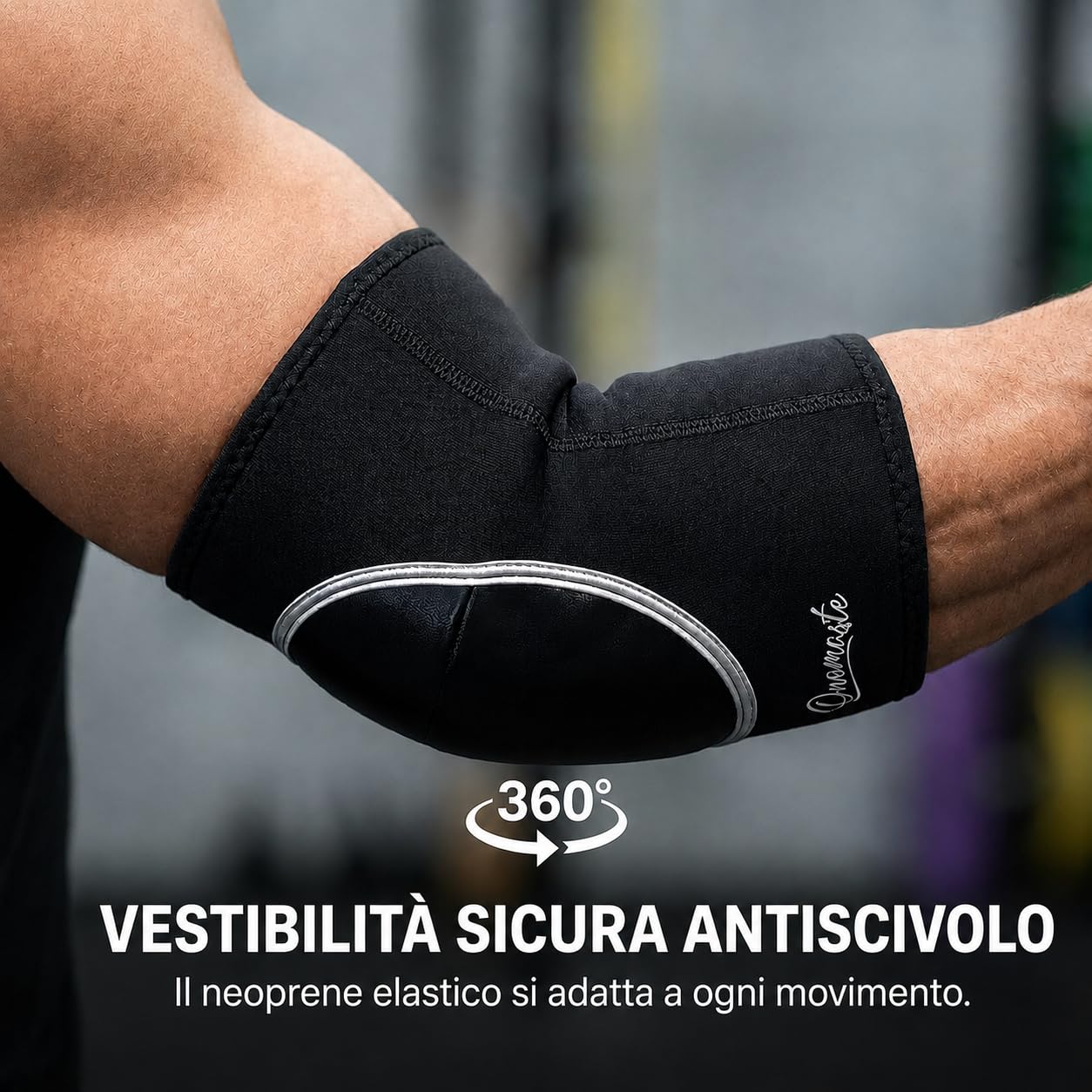 Gomitiera Muay Thai MMA Boxe Thai Boxe Thai protegge gomito tendinite Protezione gomito (Black*Nero, Unico)