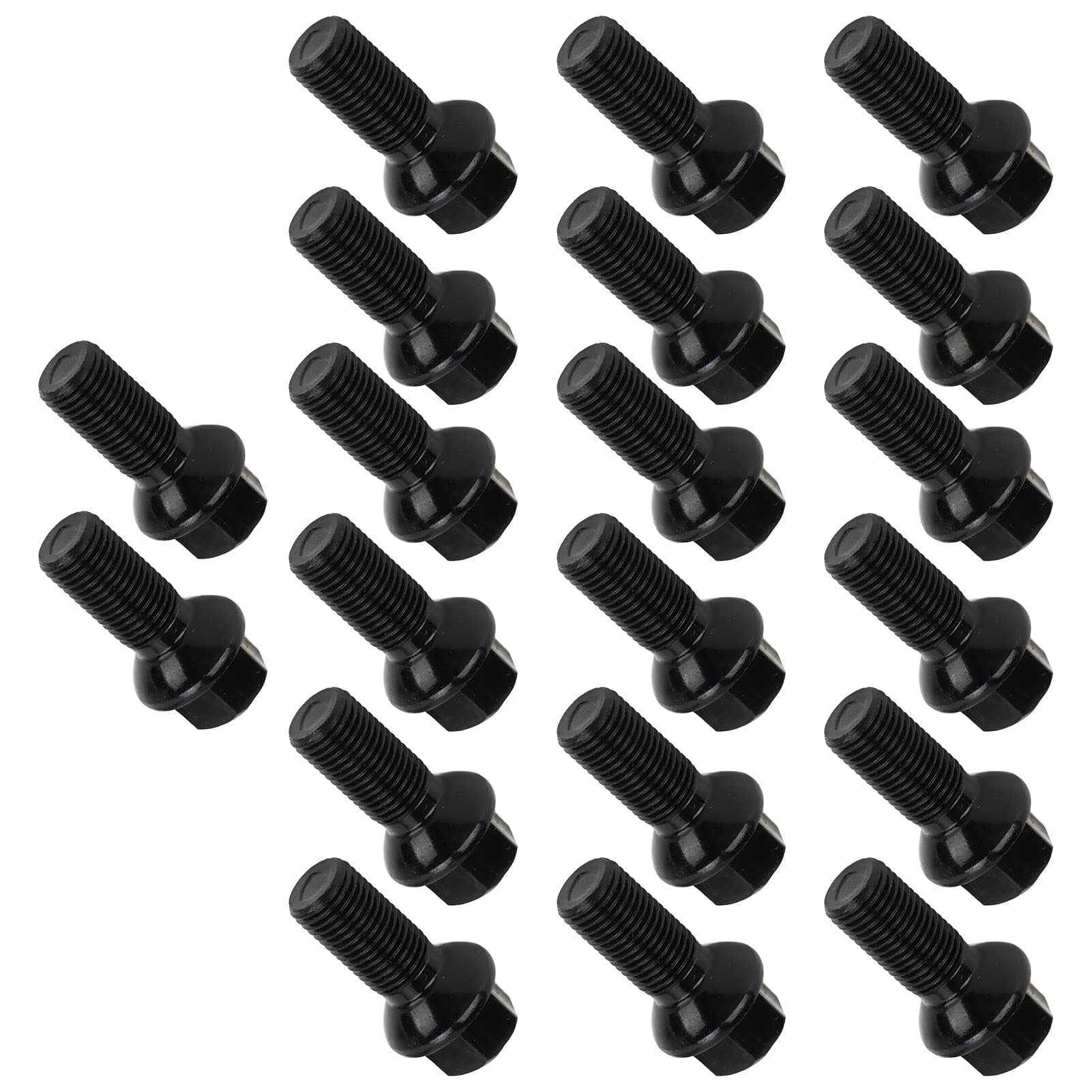 20pcs Wheel Lug Bolt Nuts, 0009904907 0009906707 M14X1.5 Wheel Lug Bolts Nuts Replacement for Benz W163 W164 W211 W212 W219