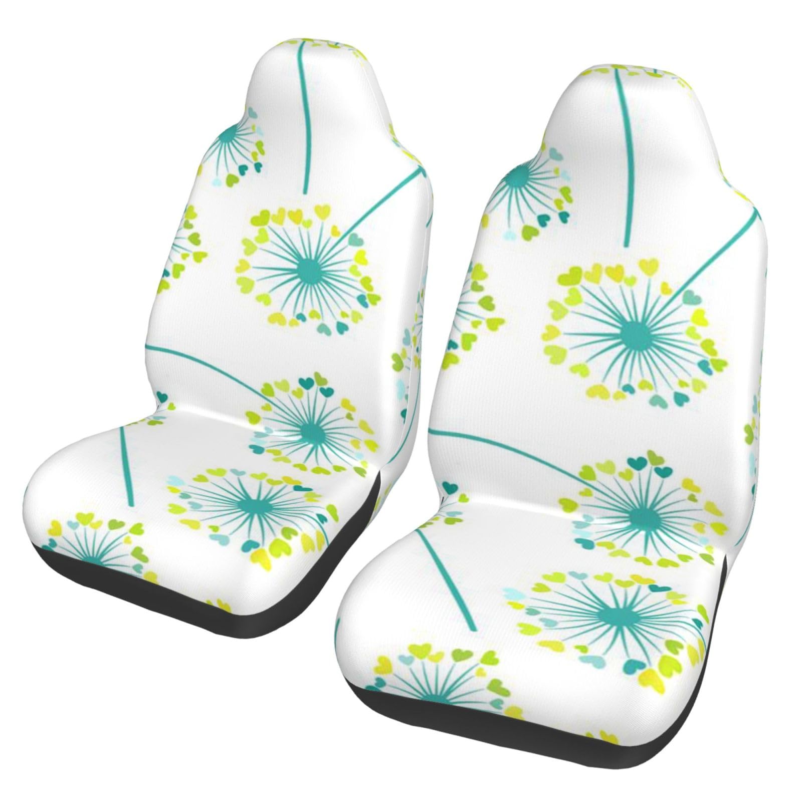 Funda universal para asiento de coche con diseño de dientes de león para protector delantero 8