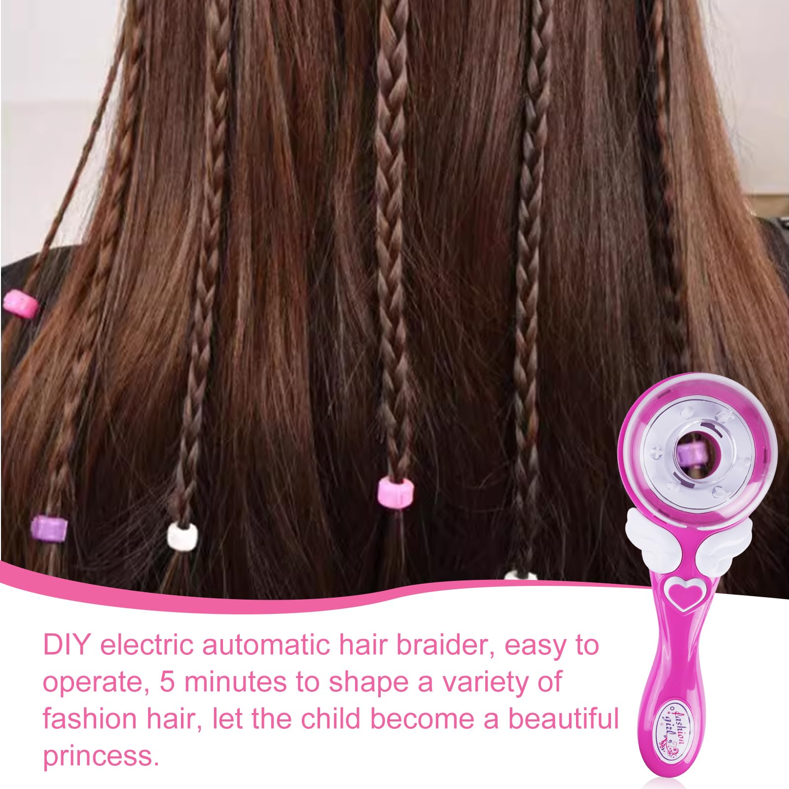 Macchina Per Trecce Capelli - Kit Styling DIY Per Ragazze, Con Accessori - Foto 4