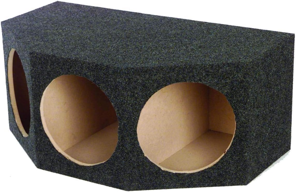 QPower BASS12 3 Hole 12" Sealed Car Subwoofer Enclosure Box | 35 x 20.25 x 15