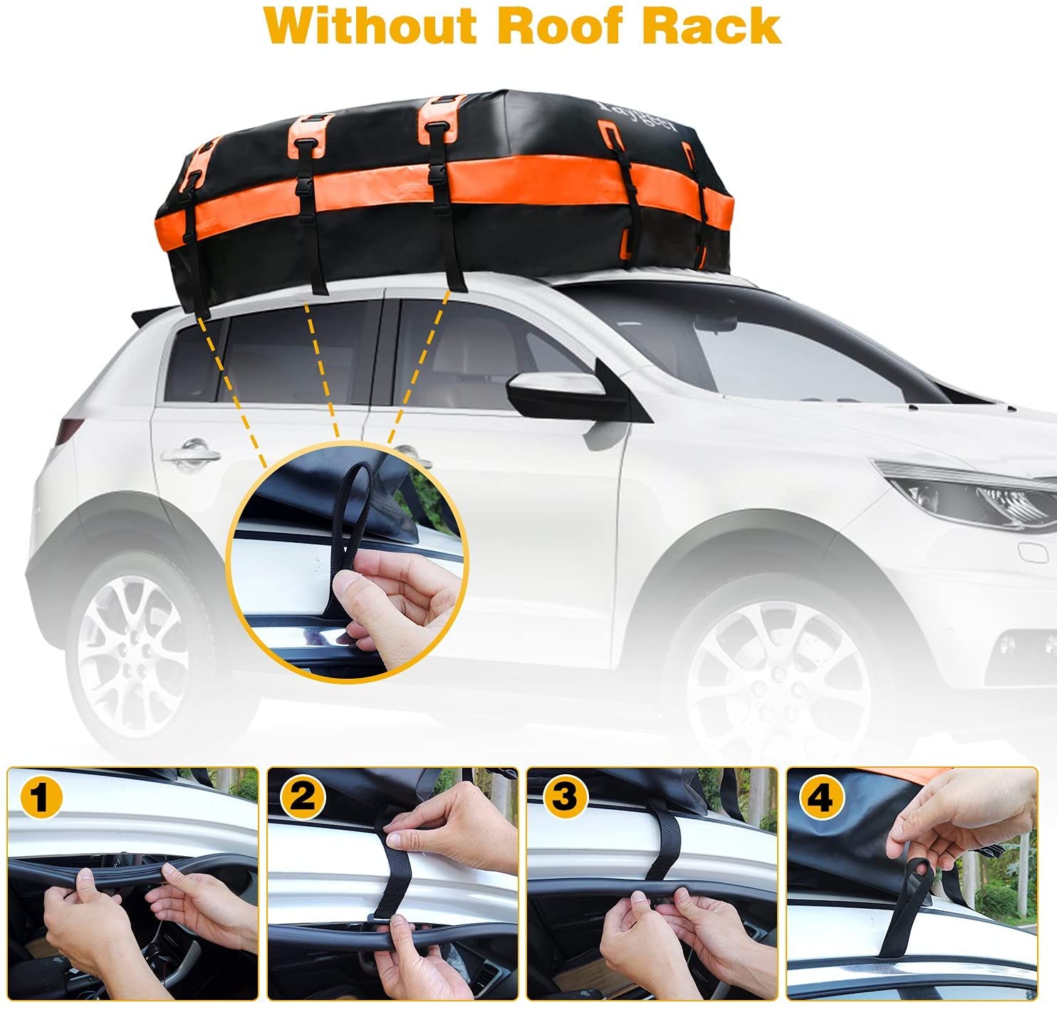 IBINGO Vehicle Cargo Carriers, Waterproof Rooftop Cargo Carrier Upgrade