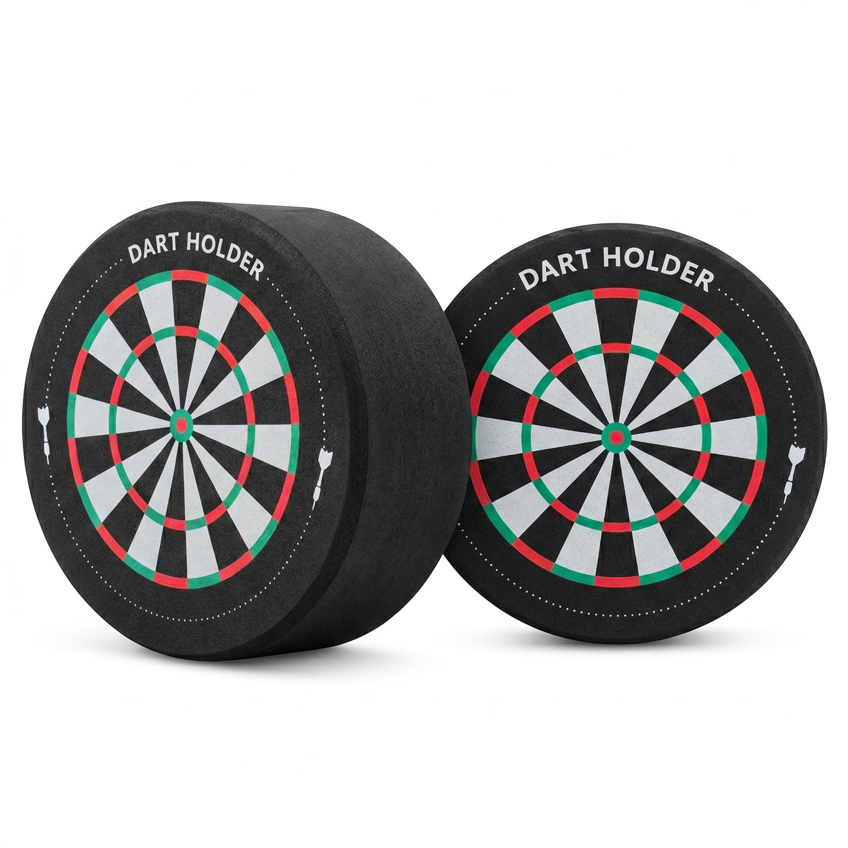 2-Pack Mini Dart Holders, EVA Wall Mount Racks for Steel and Soft Tip Darts