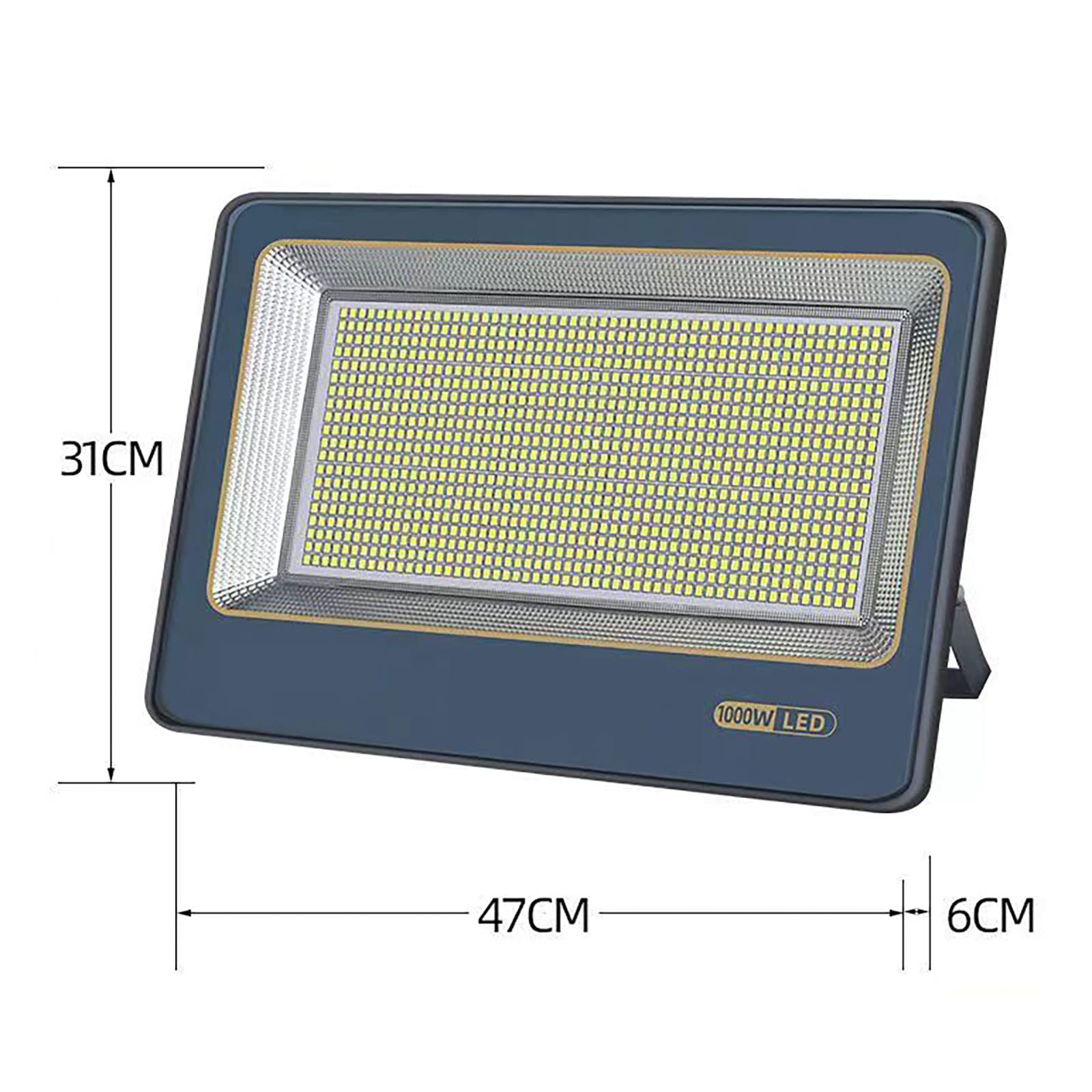 Foco Led Exterior 1000W（2pcs,LED Luz De Inundación Luz Blanca Positiva De 6500 K,Foco Proyector LED 220V IP67 Resistente Al Agua Súper Brillante