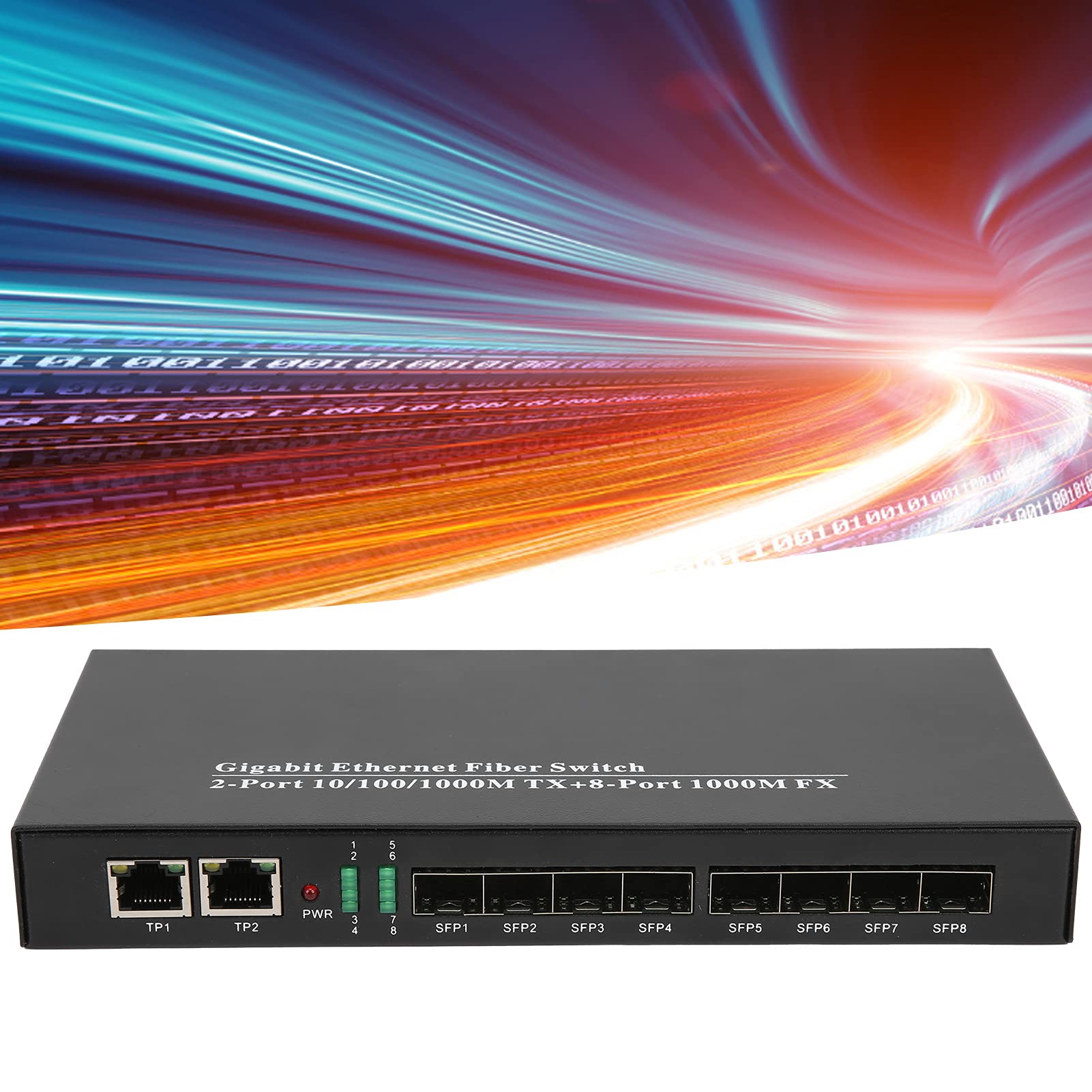 Ricetrasmettitore in fibra Gigabit, materiali in ferro Buona compatibilità Switch in fibra Ethernet Accessorio di rete per l'industria per Internet