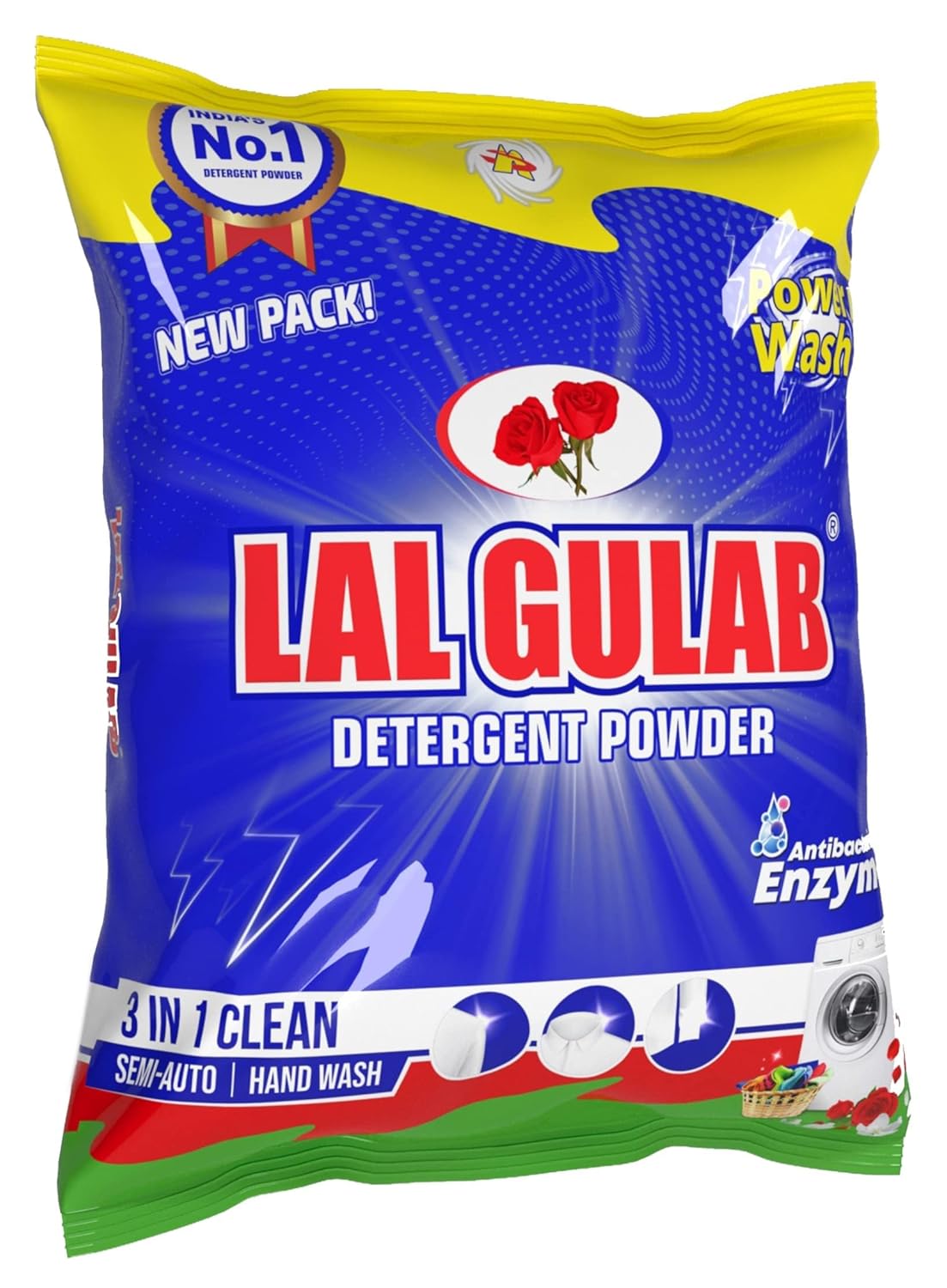 Lalgulab Double Power Top Load Washing Powder 20KG (5KG Free) Detergent