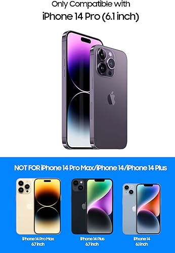 Miniatura 7 de LEKEVO Funda sin marco para iPhone 14 Pro con protector de lente de cámara, funda delgada y suave de TPU a prueba de golpes, carcasa de parachoques