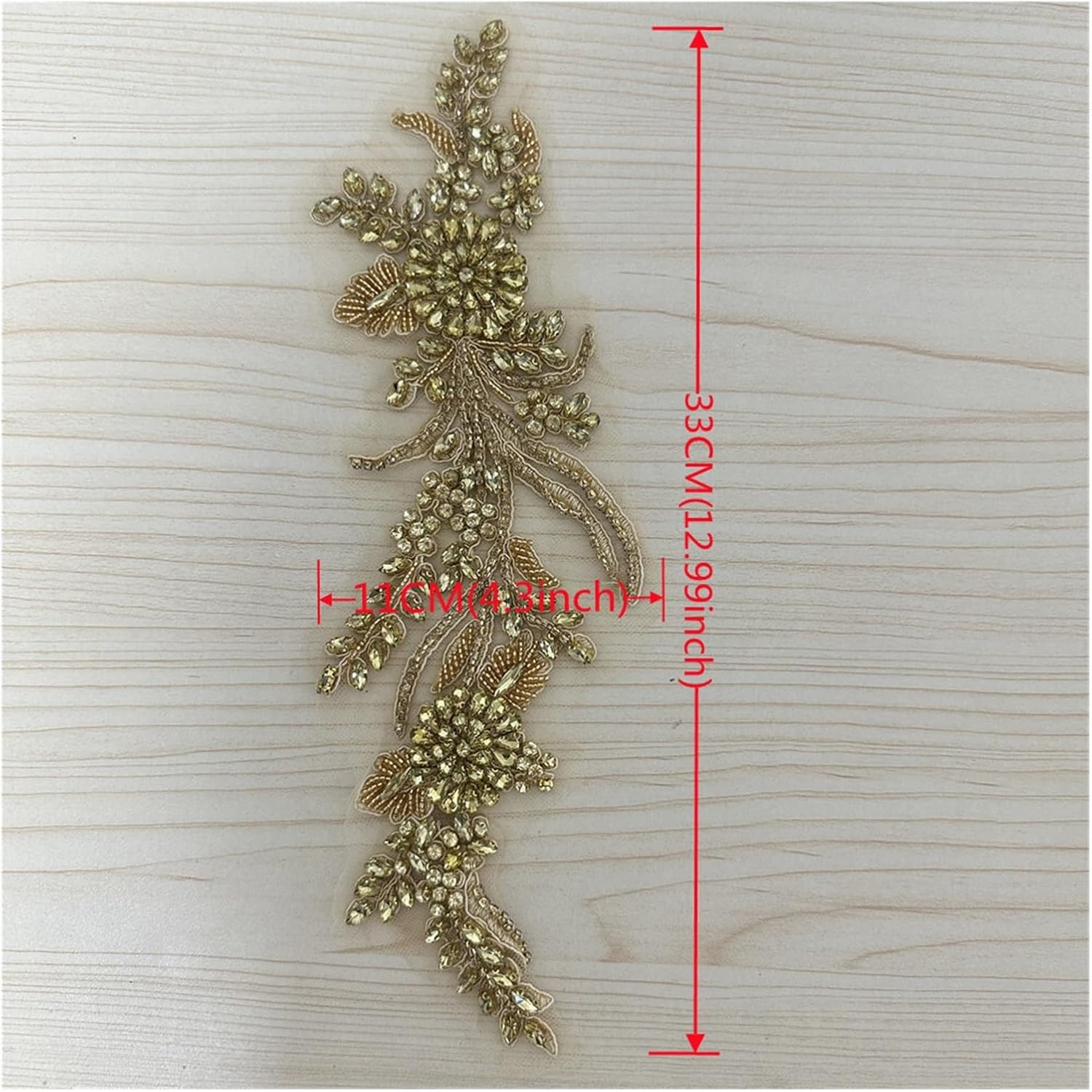 Lace appliqué Glass Diamond Hand-Sewn Bra Patch DIY Accessories Dress Wedding Accessories(Lake Blue)