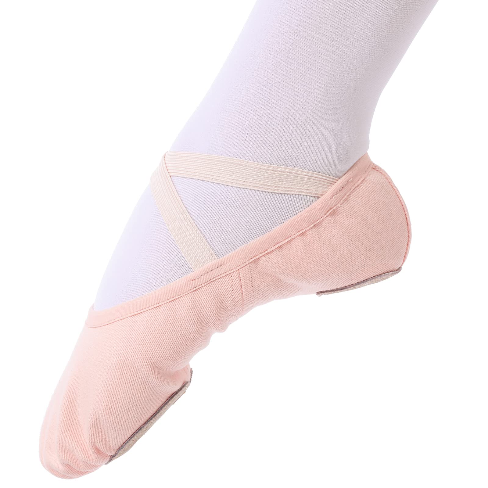 Ballettschuhe mädchen Ballettschläppchen Tanzschuhe Damen Stretch-Leinwand für Kinder Erwachsene Gr. 23-45(Bitte eine Nummer größer wählen)