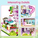 Sitodier Girls Building Blocks Set Toy,689Pcs Garden Villa House Building Set for Girl 6-12 and 8-14,Holidays Cattage Building Toy Nice Xmas Birthday Gift for 6 7 8 9 10 11 12 13 14Years Kids Girls