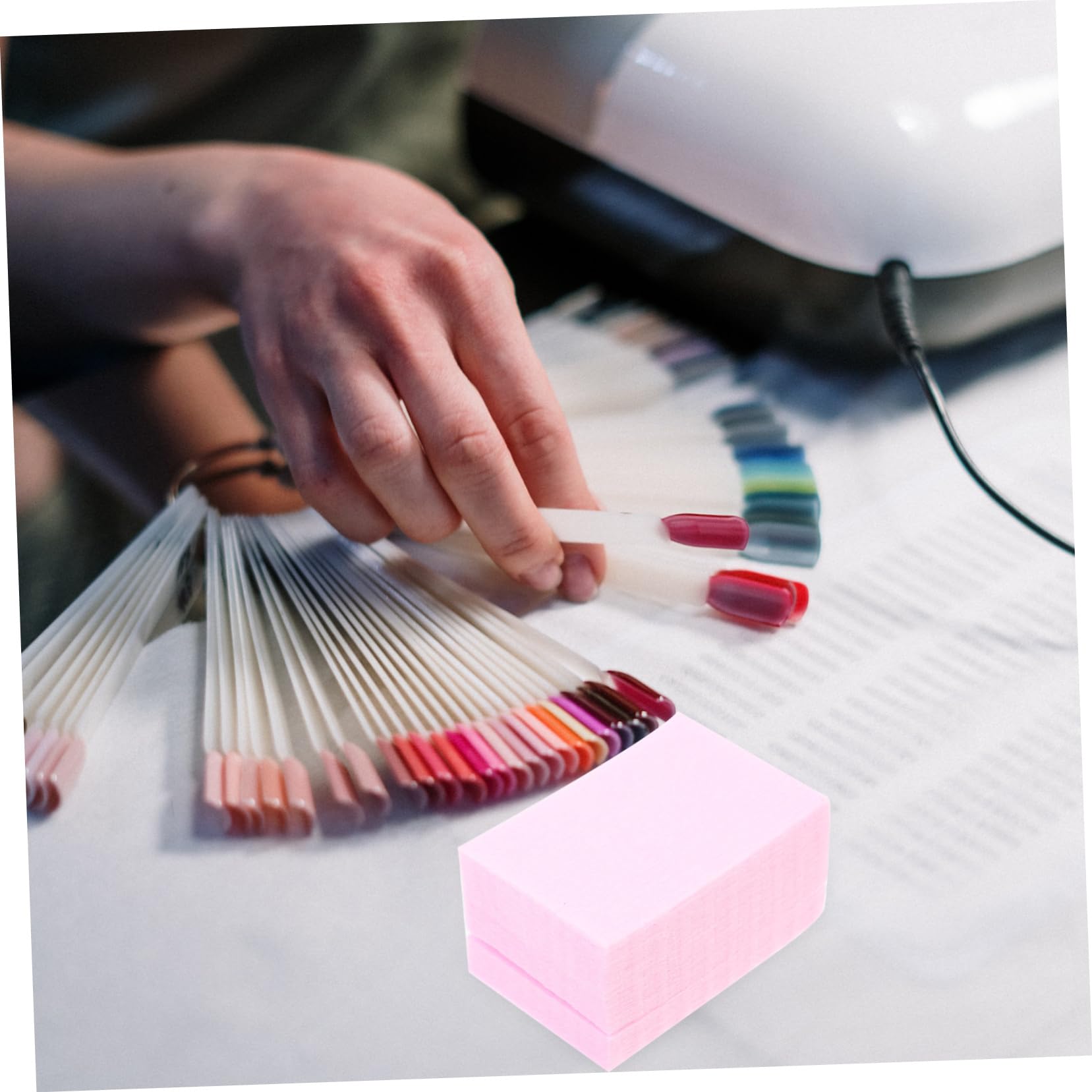 Didiseaon Disposable Nail Clean Wipes 2 Packs Non-woven Nail Polish Perfect for Manicure