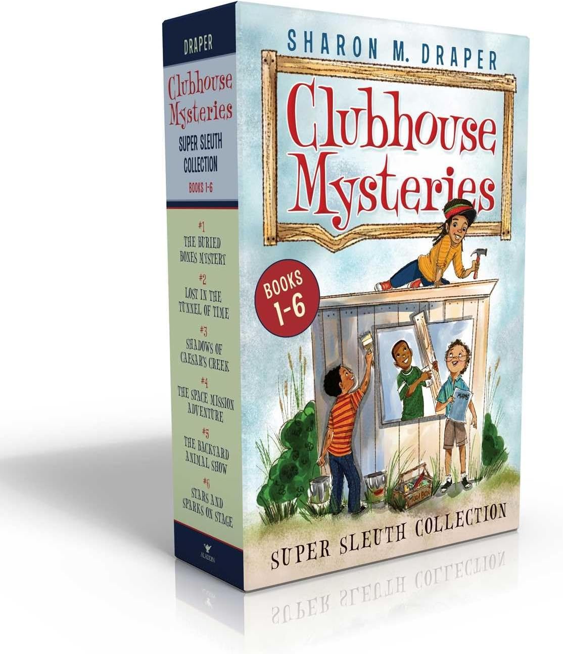Clubhouse Mysteries Super Sleuth Collection (Boxed Set): The Buried Bones Mystery; Lost in the Tunnel of Time; Shadows of Caesar's Creek; The Space ... Animal Show; Stars and Sparks on Stage