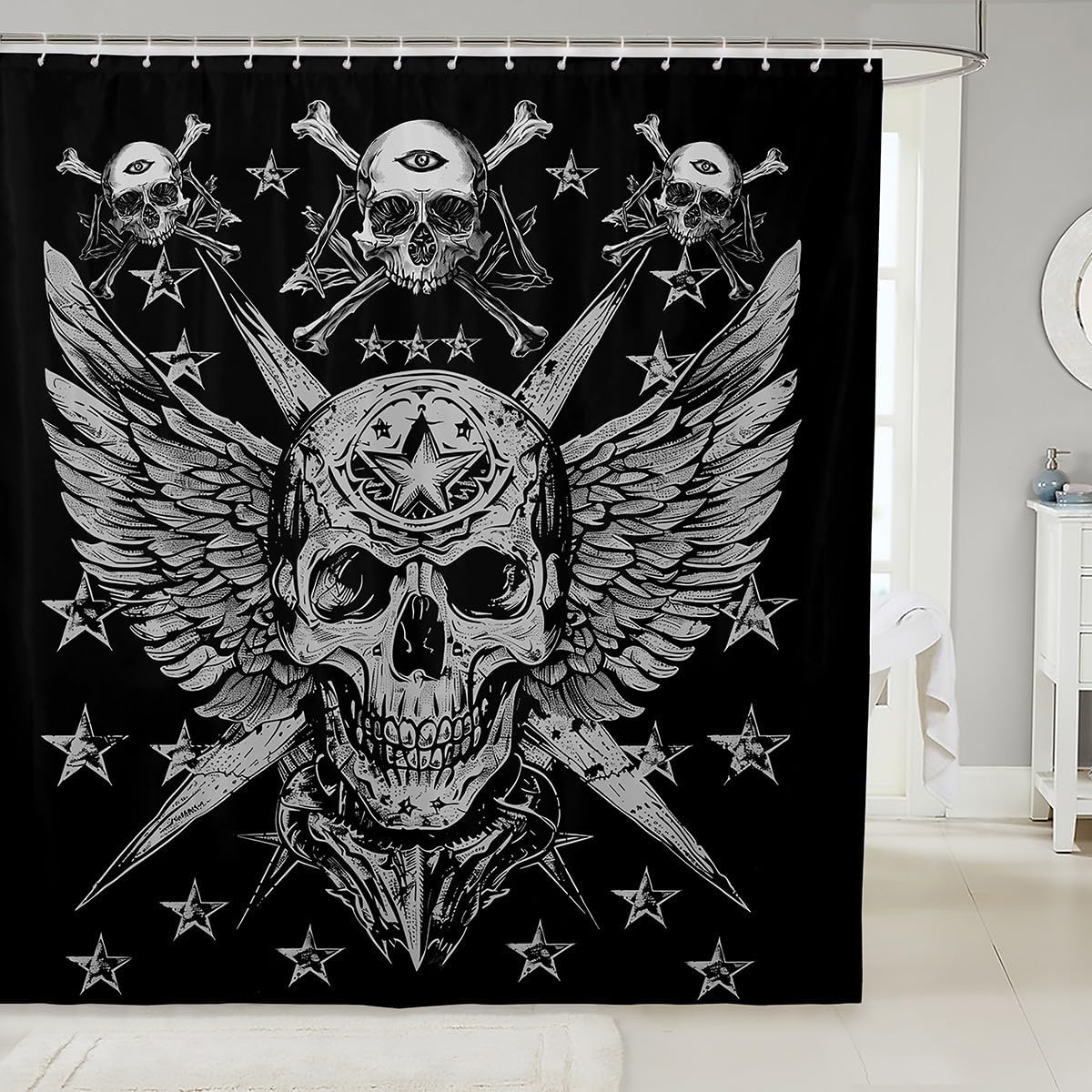 Manfei Bearded Dragon Kids Shower Curtains,Cartoon Lizard Reptile Animals Bathroom Curtain for Girls Boys,Flowers Leaves Botanical Western Unique Waterproof Curtains,12 Hooks Suits,72" W x 78" L