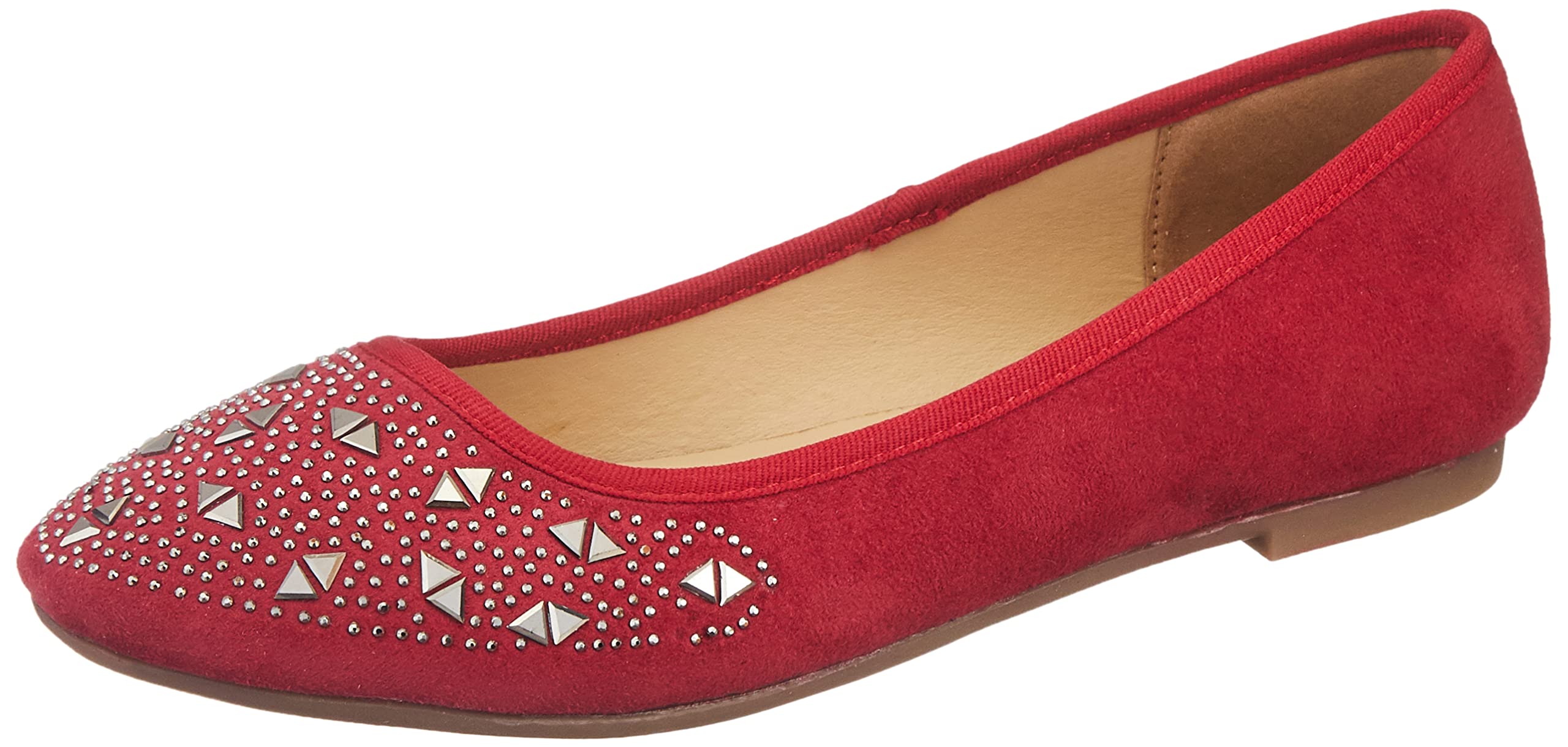 Womens Flower Emb Ballerinas, (5511763)-image-26