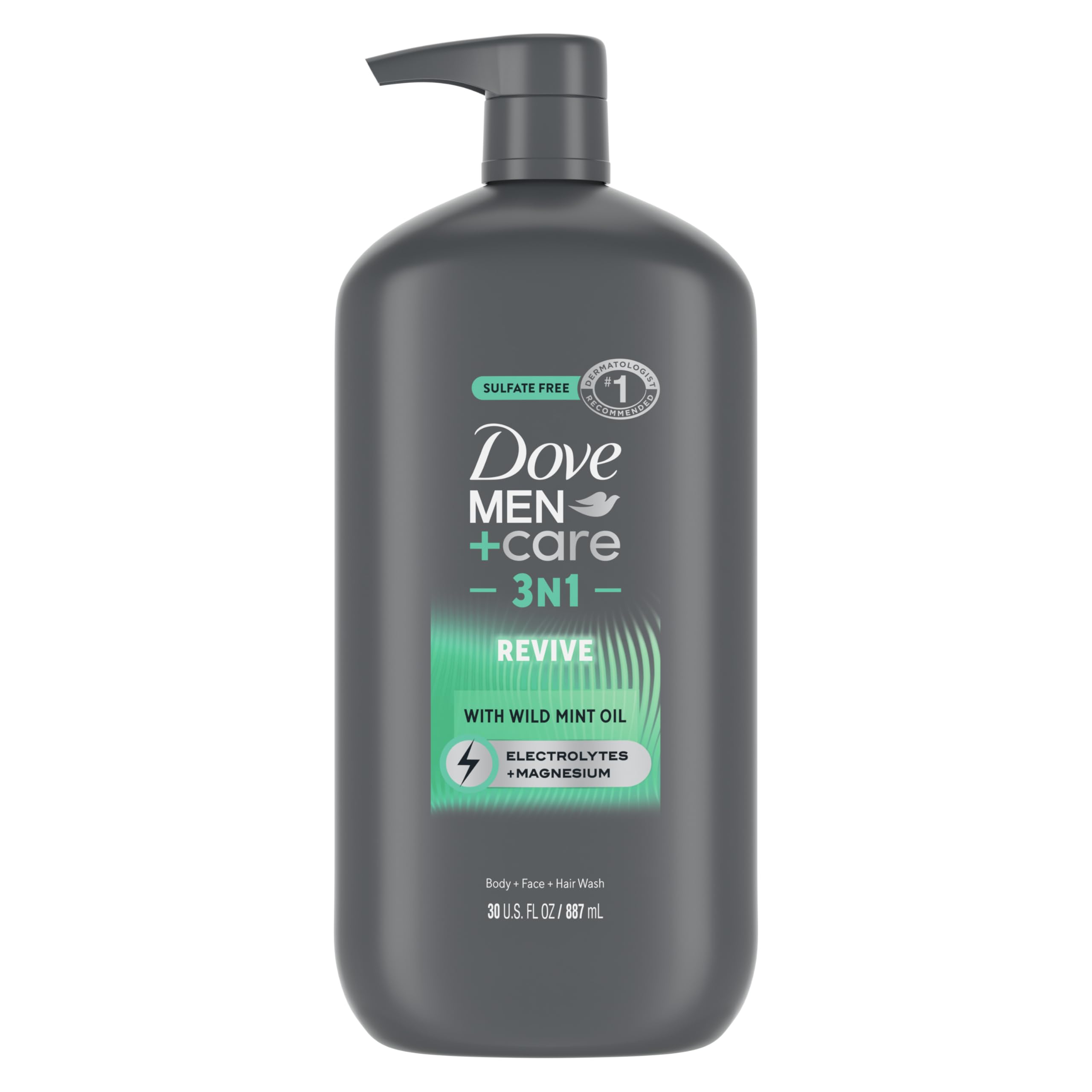 DOVE MEN CARE Body and Face Wash Invigorating Revive 3N1 with Tea Tree Oil with 24-Hour Nourishing Micromoisture